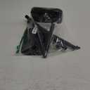 Kitsure Toilet Paper Holder Free Standing  Rustproof Metal Toilet Paper Stand for 4 Rolls with Anti-Slip Base and Shelf for Phone & Small Items, Bathroom Organizers and Storage, Medium, Black (Medium - 1 Pack)