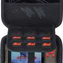 Storage Case Compatible with WILDGAME Innovations Trail Pad Swipe VU60 / Stealth Cam SD Card Viewer 4.3" Touch Screen (Black Case)