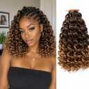 Boho Ocean Wave Crochet Hair 12Inch 8Packs Curly Crochet Hair