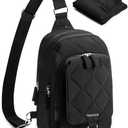 Trahzia Mini Diaper Bag with Portable Changing Pad, Small Crossbody Diaper Purse with Wipe Pouch for Travel and Daily Use, Black (Empty Bag)