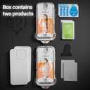 HD Screen Protector for iPhone 11 / XR Screen Protector Easy Installation, Premium Military Grade Shatterproof Tempered Glass Full Coverage Protection, Anti Fingerprint, No Bubbles, No Dust, 2 Packs (Black)