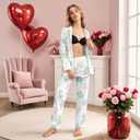 Unisex Ultra Soft Pajama Set, Valentines Pajamas, Soft Warm Matching Sleepwear Gift for Women Men (L)