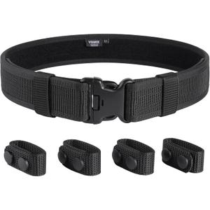 VISMIX Duty Belt, 2" Police Security Nylon Duty Belts Law Enforcement with 4 Belt Keepers (Small)