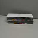 2 x 8Pcs Felt Board Tile Bulletin Board Bar Strip for Wall, Self-Adhesive Memo Pin Board with 24Pushpins, Corkboard Strip for Office Home Classroom(Color)