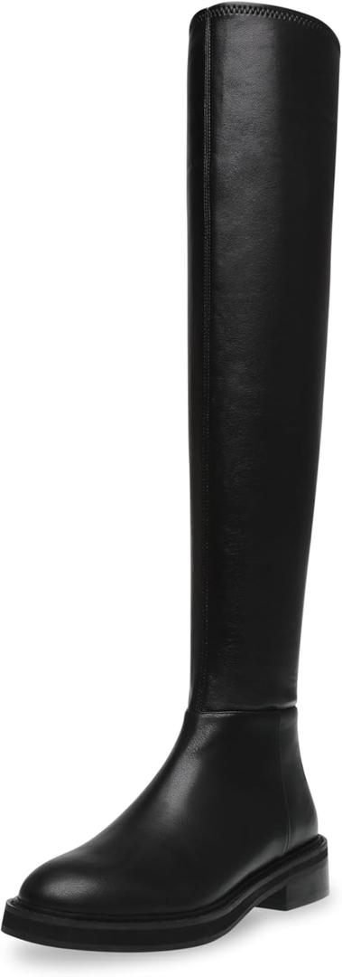 Steve Madden Women's Leza Knee High Boot (9.5, Black)