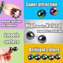 Magnetic Ball Fidget Toy, Adult Fidget Toys, Magnet Balls Can Replace Ferrite Putty, Office Desktop Decoration, Stress Relief, Anti Anxiety Magnetic Balls,Executive Desk Toys (30 Pcs Black)