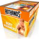 HotHands 12 Hour Adhesive Body Warmers - Bulk Value Pack of Air Activated Warmers - 20 Individual Warmers - Up to 240 Hours of Consistent Heat - On The Go Warmth for Cold Weather Activities (4"x 6")