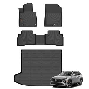 Binmotor-Floor Mats with Cargo Liner for Hyundai Tucson 2022-2026 (Only for Hybrid Models), Tucson All Weather Car Floor Mats, Cargo Mat Liners Accessories for Hyundai Tucson Hybrid Models