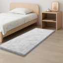 Baby Play Mat for Kids Room,Extra Thick Elasti-Foam Anti-Fall Cushion Mat for Babies,Toddlers,Infants,Water-Repellent&Non-Slip Bedroom Bedside Rugs(Light Grey) (28"72"1.3")