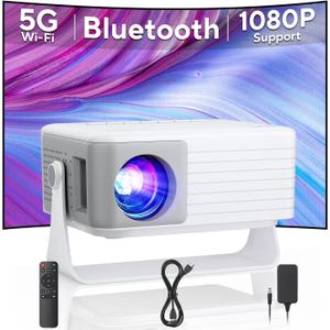 Mini Upgraded Projector, Bright 3000+ Lumen HD Mini Projector – Portable, 3D-Ready, Multi-Device Compatible, Portable Outdoor Movie Projector, Mini Projector for Home Bedroom