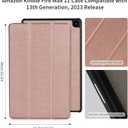 Case for FM 11 (13th Gen, 2023)Auto Wake/Sleep Trifold StandPremium PU StandLightweight & Durable (Gold)