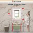 Keonjinn 22" x 32" Lighted Mirrors for Bathroom Wall, Frontlit & Backlit LED Bathroom Mirror, Tempered Glass, 3 Color Lights, Dimmabled, UL-Listed LED Driver, Anti-Fog, Smart Bathroom Vanity Mirror