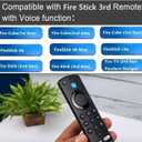 Amazon Fire Stick Remote Replacement Control Fit for Fire Stick 2nd Gen, 3rd Gen, Lite, 4K,4K MAX Fire Cube (1st Gen, 2nd Gen, 3nd Gen), Fire (3rd Gen PendantDesign) 3nd 7.8