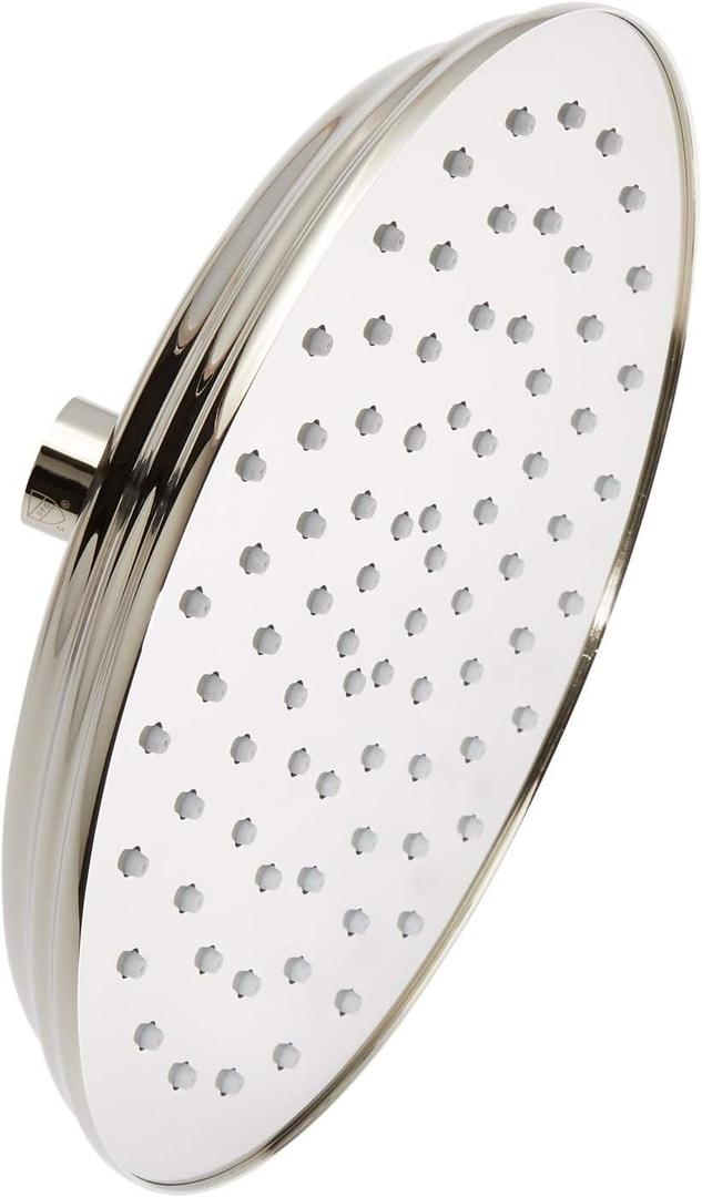 Signature Hardware 449708 2.5 GPM 8" Wide Traditional Rain Shower Head - Polished Nickel