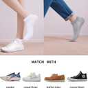 6 Pairs Thin Ankle Socks for Men Women Cotton Low Cut Short Athletic Running Socks (Black)