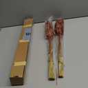 Burnt Orange Bunny Tails Dried Flowers,17" Dried Faux Pampas Grass Bulk Decor Fall Pampas Dried Boho Flowers Lagurus Ovatus Rabbit Bunny Tail Grass for Home Wedding Decor Crafts