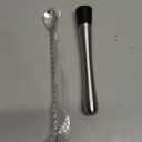 Stainless Steel Cocktail Muddler & Mixing Spoon Set  10 Inch Bar Tool Kit for Home Bartenders, Ideal for Mojitos, Margaritas, Mint & Fruit Cocktails, Silver