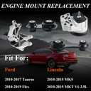 A5771 A5751 A5569 A5568 Engine Motor & Transmission Mount Kit for Ford