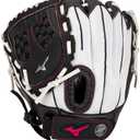 Mizuno Prospect Finch Youth Softball Glove Series (White/Black/Pink Trident Web) 11.5"