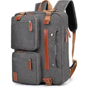 MOLNIA 3 in 1 Laptop Backpack, 17.3 inch Computer Bags for Men, Laptop Backpack for Men, for Travel Bussiness School Men Women, Dark grey
