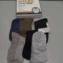 Pembrook Ankle Diabetic Socks for Women & Men | 6 Pairs | Wide Non Binding Neuropathy Socks | Quarter Length, Large