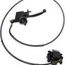 Left Hydraulic Brake Master Caliper Rear Hand Hydraulic Disc Brake Assembly Replacement for 50cc 90cc 110ccc 125cc Chinese Taotao Roketa Sunl Go-Kart Dune Buggy Quad ATV Dirt Mini Bike