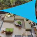 COOLBOYS 20'x 20'x 20' Sun Shade Sail Triangle Turquoise Blue UV Block Outdoor Shade Canopy Sunshade for Patio Lawn Garden Carport Backyard Deck Pergola