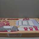 Full-Size Window Pet Door for Cats & Small Dogs, Width Adjustable Fits Sliding Windows, 10-Min Install, Aluminum Frame, HD High-Transparency Glass, Weatherproof Design, Magnetic Close