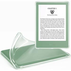 CoBak Clear Case Exclusively for 6 Inch Kindle 2024 and 2022 Releases (11th Generation) - Ultra Slim Soft TPU Transparent Cover, Lightweight and Durable Protection