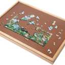 100 Piece Compact 17.3 X 13.3 Inch Puzzle Board - Suitable for Puzzles Up to 16 X 12 Inches,Personal Small Jigsaw Puzzles Table,with Storage Drawers