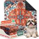 PUPIBOO Washable Pee Pads for Dogs & Cats - 72x72 - Super Absorbent Reusable Puppy Training