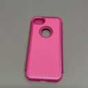 Hython Designed for iPhone 8, iPhone 7 Case, Heavy Duty Full-Body Defender Protective Case Bling Glitter Sparkle Hard Shell Hybrid Shockproof Rubber Bumper Cover, Rose Red