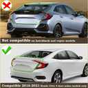 With Side Marker RH Outer Tail Light Fit for 2016 2017 2018 2019 2020 2021 Honda Civic 4-Door Sedan Rear Lamp With Bulbs Rear Lights Right Passenger Side HO2805110 33500TBAA01