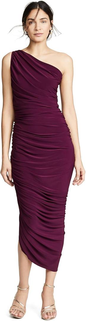 Norma Kamali Women's Diana Gown, Plum, Purple, S