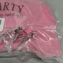 ECOPARTY Wirefree Padded Yoga Sports Bra for Women - Moisture Wicking Quick Dry Workout Crop Tank Camisole (Pink, XL)