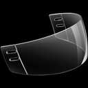 Copkim Straight Cut Hockey Helmet Clear Visor Vented Cut Anti Scratch Hockey Visor Inside Anti Fog Ice Hockey Helmet Shield Installation Clear Hockey Half Shield Visor