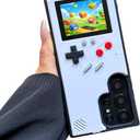 Game Phone Case for Samsung Galaxy S20 FE, Nostalgic Game Case for Samsung Retro Playable Gaming Design, Shockproof Classic Creative Funny, White