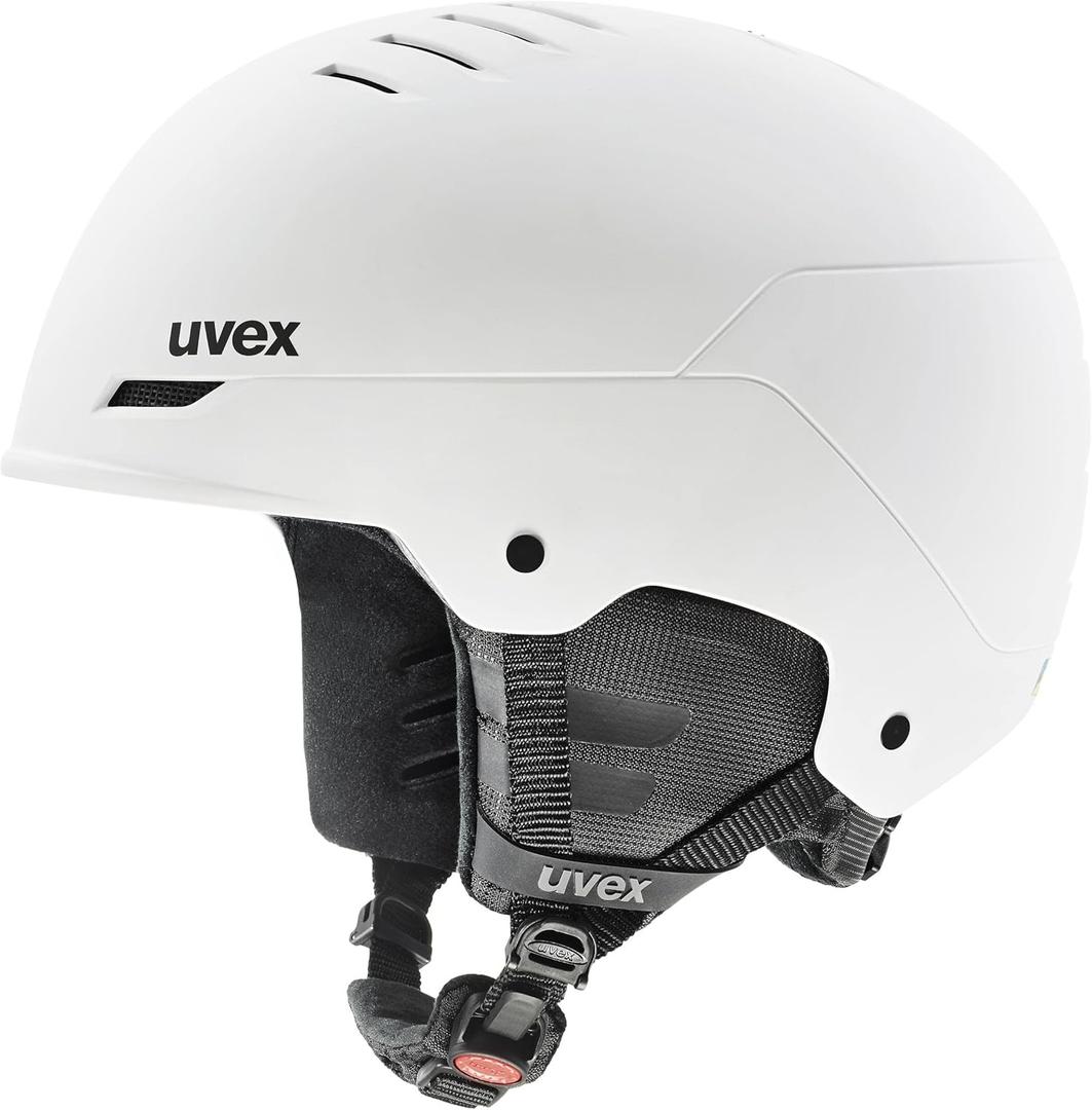 uvex Wanted, Adjustable ski & Snowboard Helmet with closable Ventilation System for Women & Men (Medium-Large, white mat)