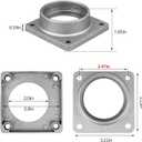 2" Aluminum Meter Socket Hub, Conduit Hub For Mounting Meter Socket Fit Distribution Boxes