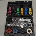 Master Quick Disconnect Tool Set, 25pc Line Disconnect Tool Kit for A/C Fuel & Transmission Systems, Fuel Line Disconnect Tools for Mechanics Compatible with Ford Chevy GM More, Black