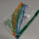 Reusable Plastic Straws 13 Inch - Bendy Drinking Straw With Covers Cap Assorted Colors - Corrugated Flexible Bendable - 10 Pack