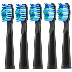 5 Pack Electric Toothbrush Replacement Heads Compatible with Fairywill,Toothbrush Heads Compatible with FW-507/508/551/515/917/959/2011,FW-D1/D3/D7/D8