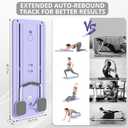 JANUA Pilates Board - Pilates Reformer Set, Multi-Purpose Foldable Pilates Reformer Board for Home, 5 in 1 Pilates Sliding Board