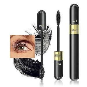 Waterproof Mascara Black, Mascara Volume and Length, Defining, Curling, Multiplying, Buildable Formula No Clumping Mascara for Older Women 60 Plus Eye Makeup