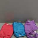 wegreeco Washable Reusable Premium Female Dog Diapers, Medium Large Small Dog Doggie Puppy & Doggy Diapers Female, Period Panties in Heat (Pack of 3, Medium) (Medium (12"-15" Waist), Bright Color)