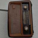 Funny live 4.7 Inches Retro Radio Shape Desktop Decoration Resin Crafts Ornaments Home Office Personality Multi-purpose Succulent Plant Pot | Pen Holder (Light Brown)