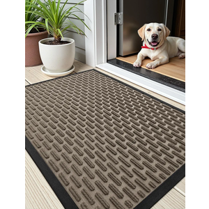 Color&Geometry Large Outdoor Mat for Front Door Home Entrance Outside Entry Patio Waterproof Heavy Duty Doormat Outdoor Floor Welcome Matt - 24"x48" Brown