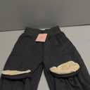 AMEBELLE Boys Girls' Winter Warm Jogger Pant Fleece Lined Elastic Waist Sweatpants (130, 5-6 Years, Dark Grey)