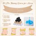 Wesnoy 10 Pcs Tummy Liners for Sweat Rash Cotton Under Belly Sweat Liners Under Belly Absorber Pads Band for Skin Rash(3 Colors,XXL)