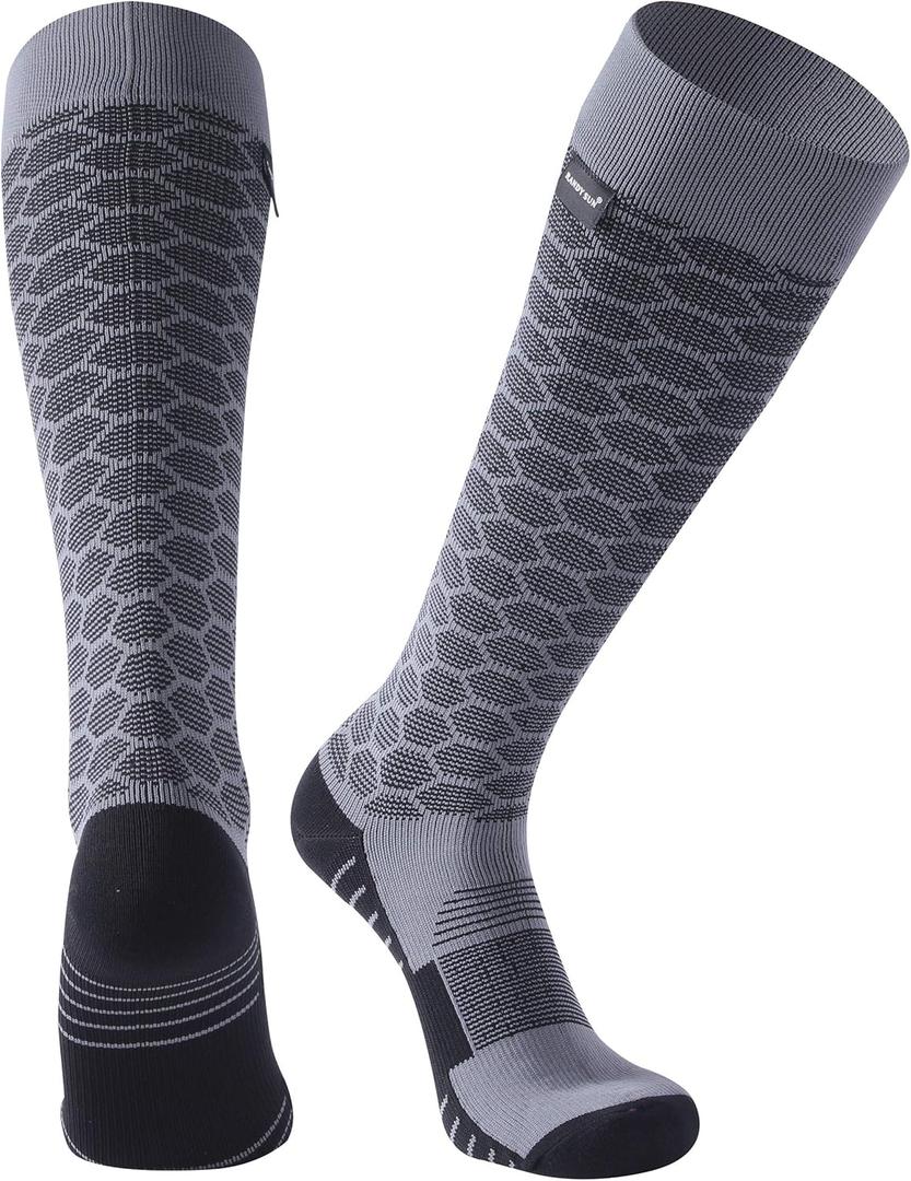 RANDY SUN Waterproof Skiing Socks, [SGS Certified] Unisex Knee High Breathable Hiking Trekking Sock 1 Pair (Large)